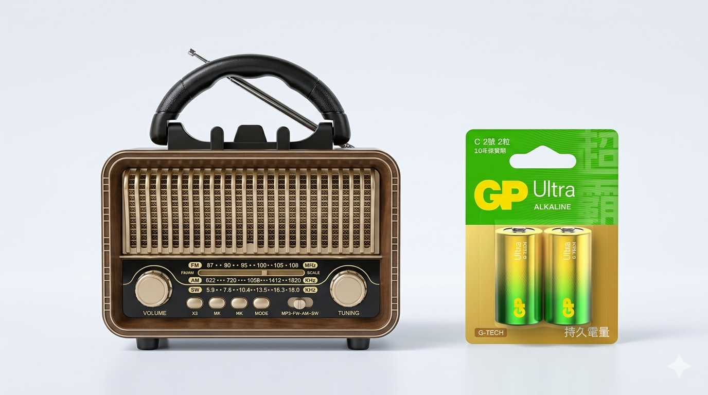 Flexaz Retro Radio+D-tip batareya